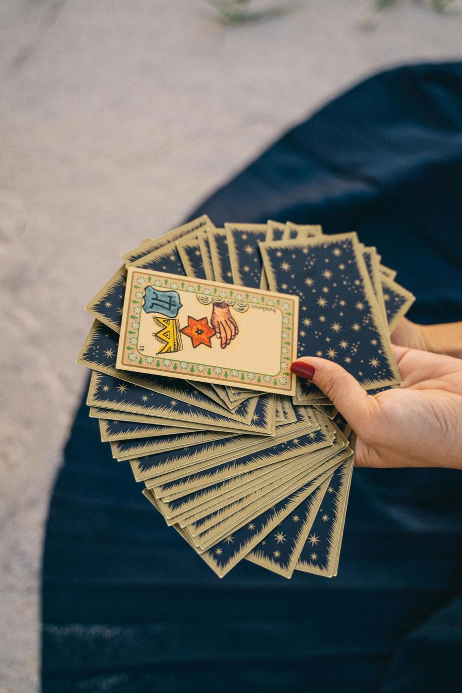 Consultation avec tirage de cartes